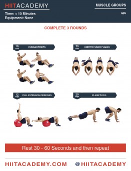 Killer Ab HIIT Workout