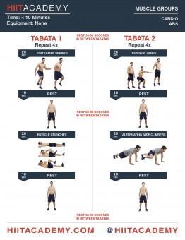 Cardio & Ab Tabata Time